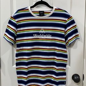 HUF rainbow tee